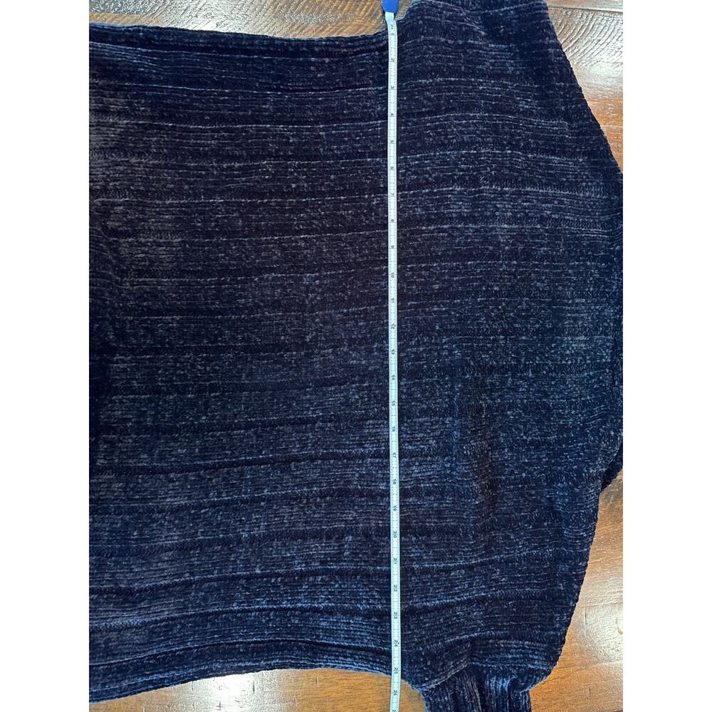 Antonio Melani Oversized Black Chenille Cowl Neck Sweater XS Cozy Fall Winter - Picture 5 of 8